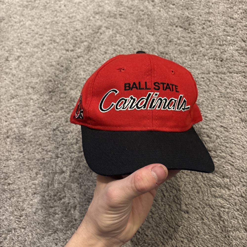 Vintage Ball State Cardinals Vintage Sports Specialties snap back hat RARE CHIRP